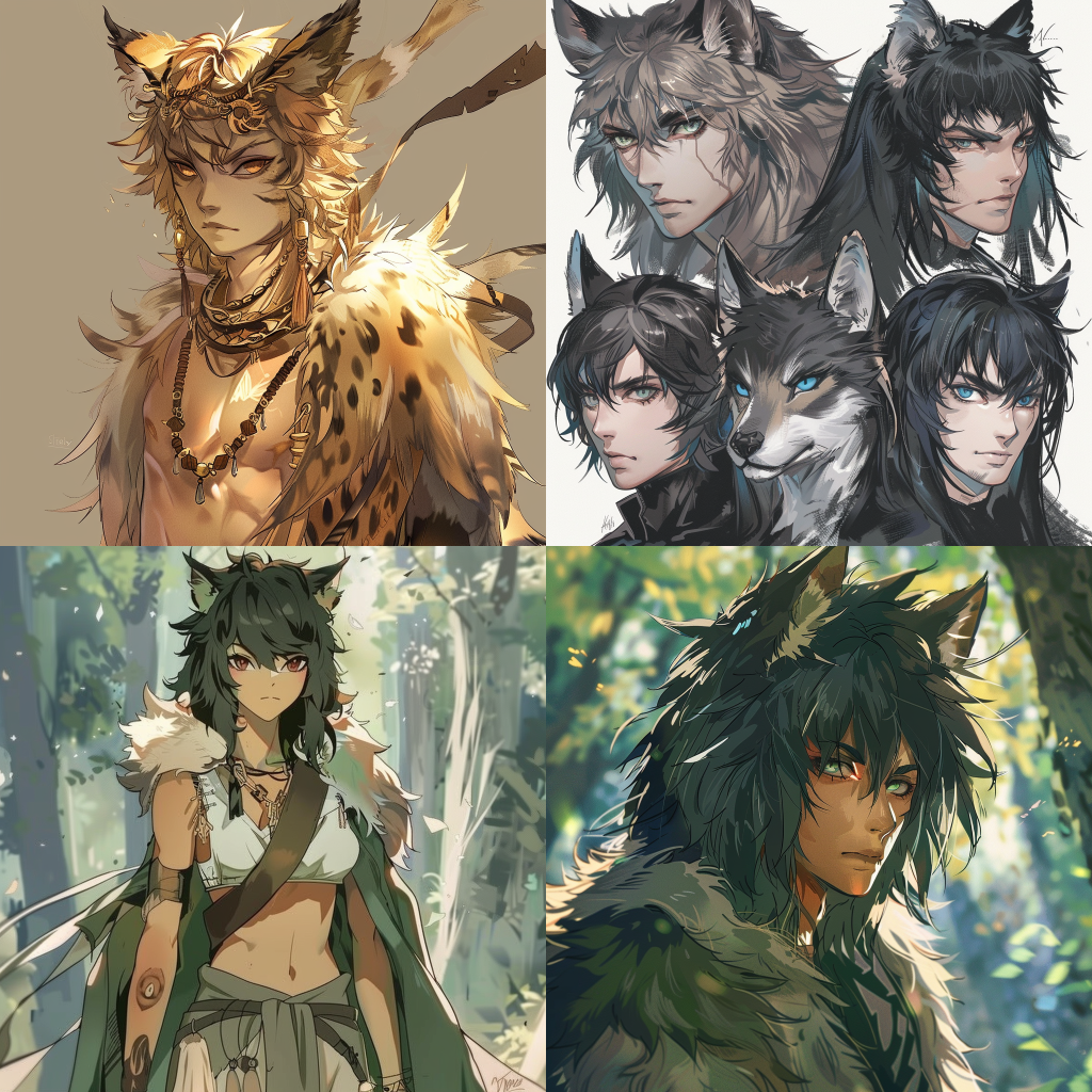Ultimate Anime Drawing Ideas: Characters, Emotions & Dynamic Poses 2 animal hybrid anime drawing ideas