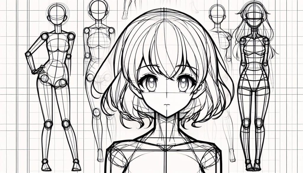 Master Anime Art Base: A Guide to Drawing & Digital Enhancement 8 anime drawing base female