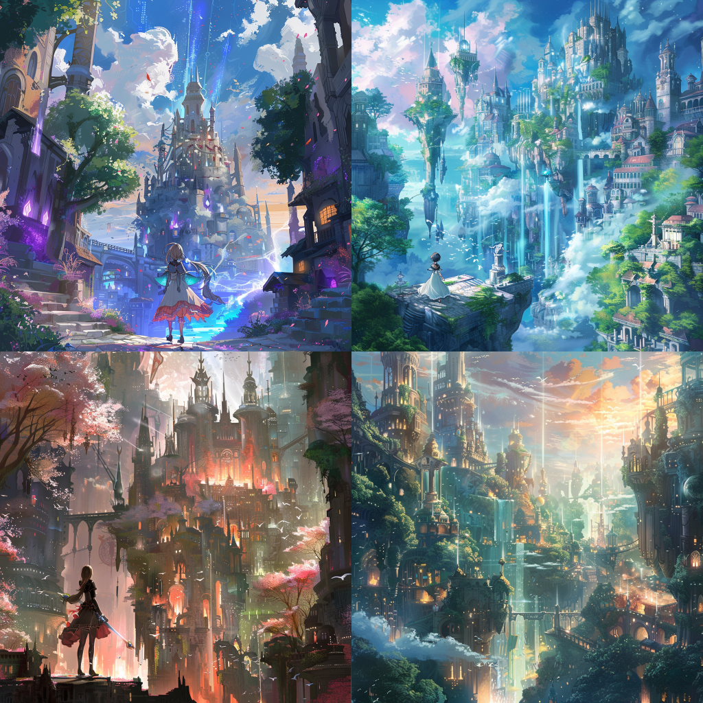 Ultimate Anime Drawing Ideas: Characters, Emotions & Dynamic Poses 3 anime fantasy settings scenes