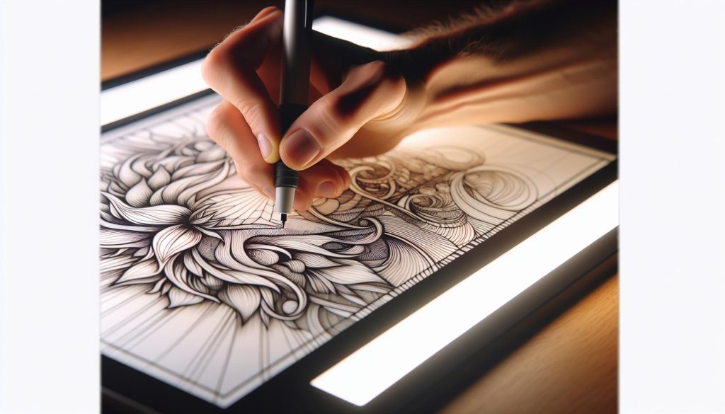 How To Outline a Drawing: Techniques For Perfect Outlining 8 artists outlining a drawing using a lightbox