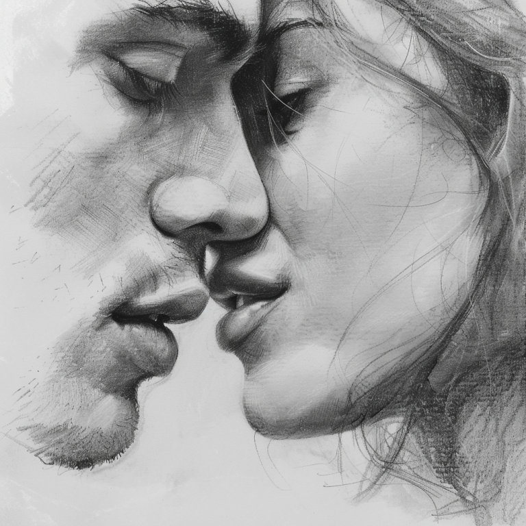 couple drawing ideas whispered secrets