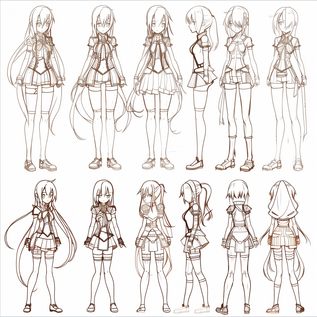Master Anime Art Base: A Guide to Drawing & Digital Enhancement 2 anime body base drawing reference images