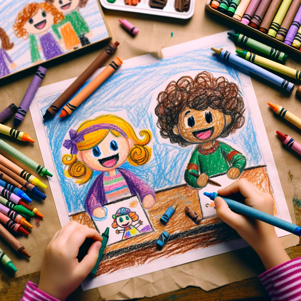 30+ Best Friend Drawing Ideas For Girls (Women, Teens and Preteens) 40 drawing of two friends as cartoon characters