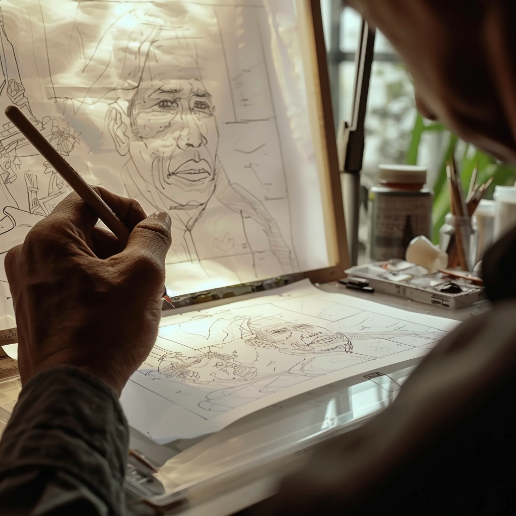 How To Outline a Drawing: Techniques For Perfect Outlining 1 outlining a drawing using freehand