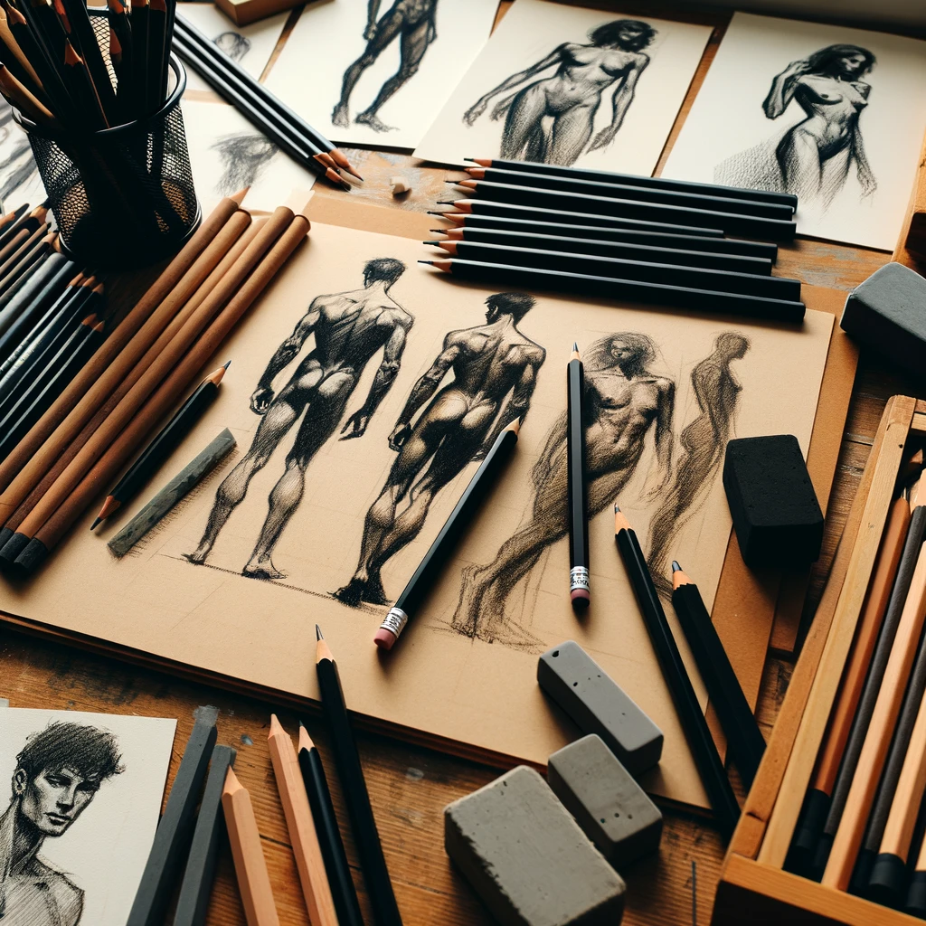A Guide To Human Figure Drawing: Techniques, Challenges, and Practice Tips 2 human figure drawing materials