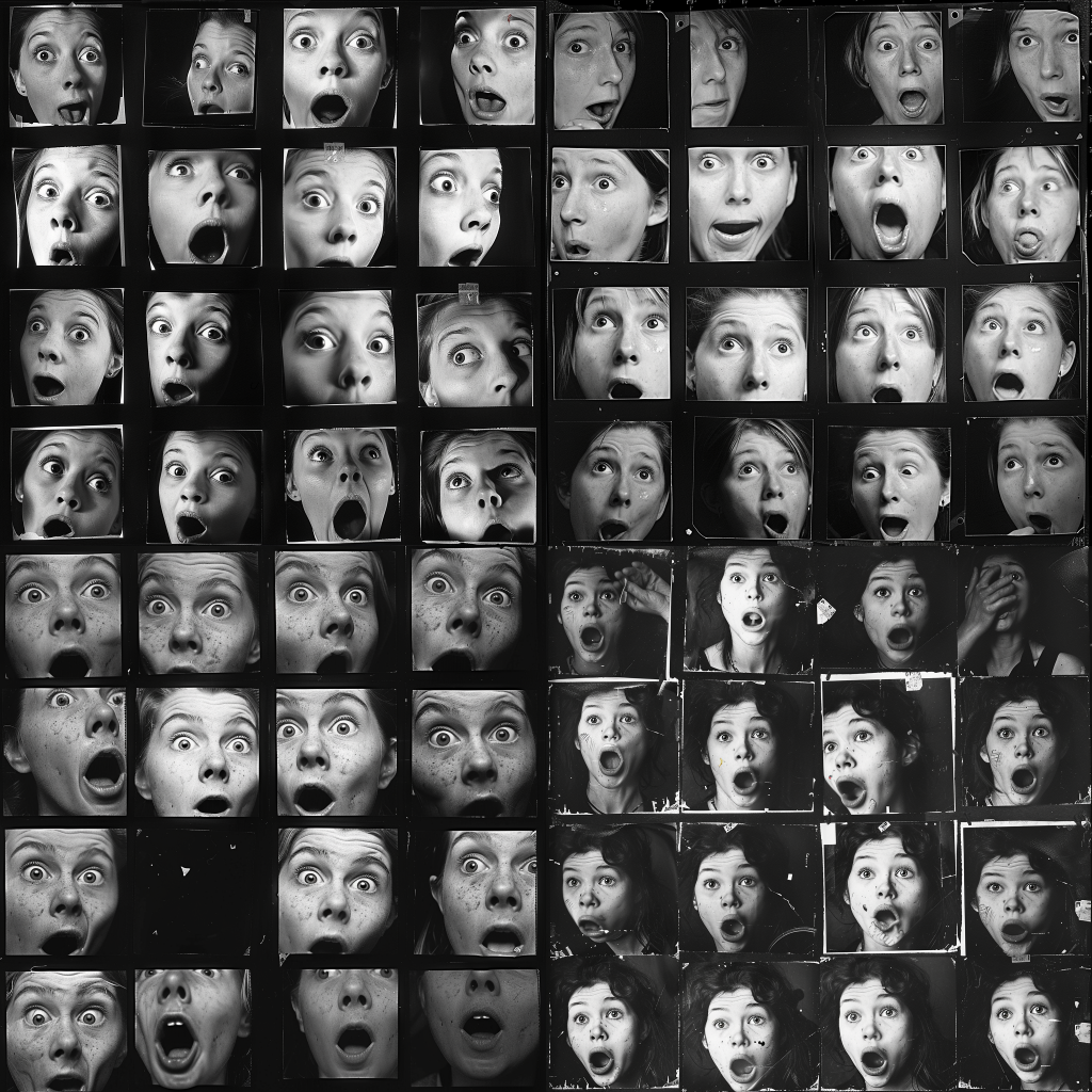 Ideas for Drawing Face Expressions: How To Draw Expressive Faces 5 surprised faces reference images