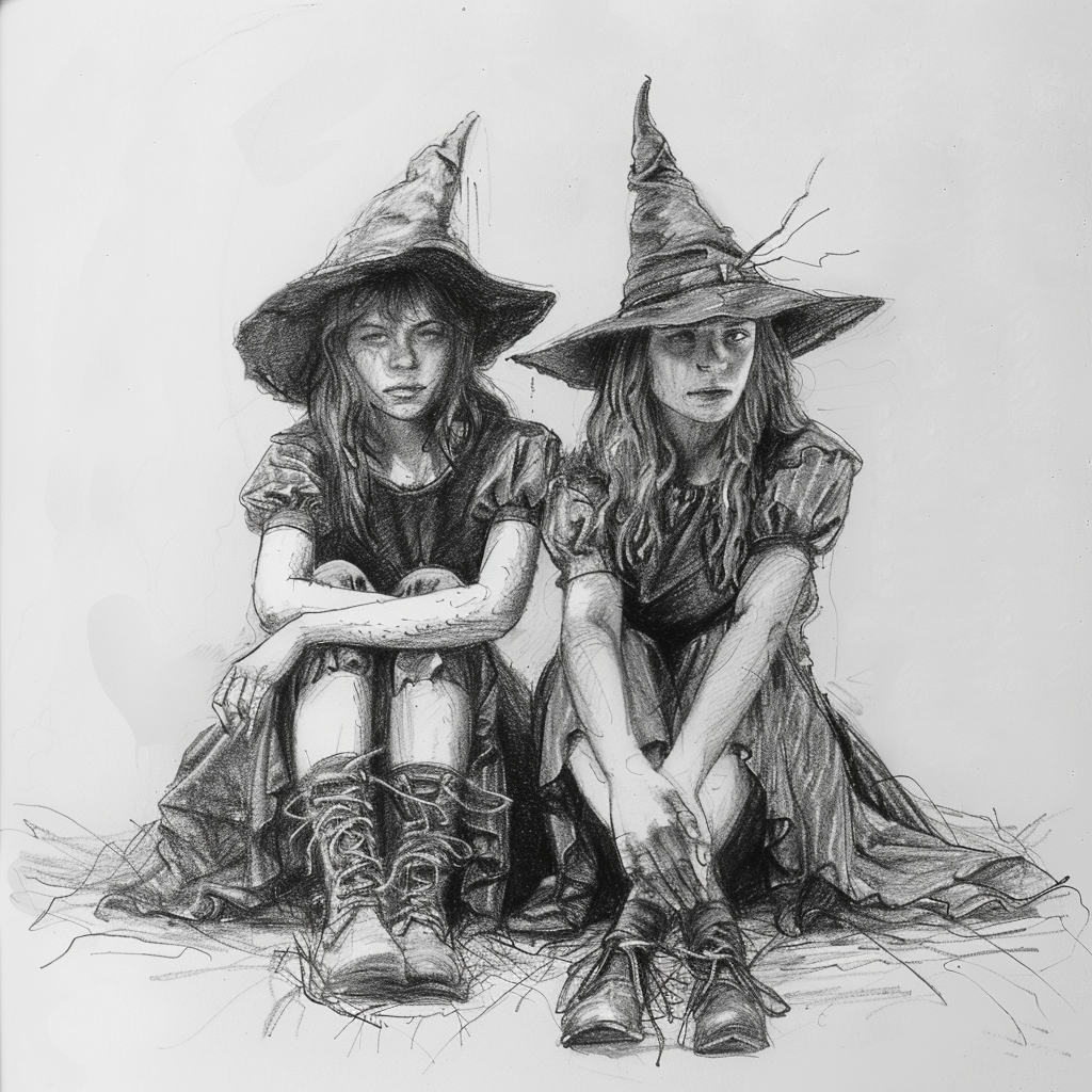 30+ Best Friend Drawing Ideas For Girls (Women, Teens and Preteens) 21 teenage girls as witches