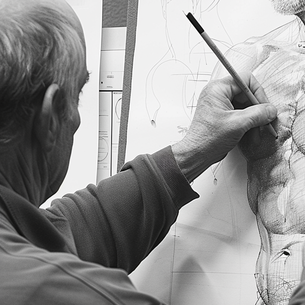 A Guide To Human Figure Drawing: Techniques, Challenges, and Practice Tips 14 texture and shading technique in a life drawing class