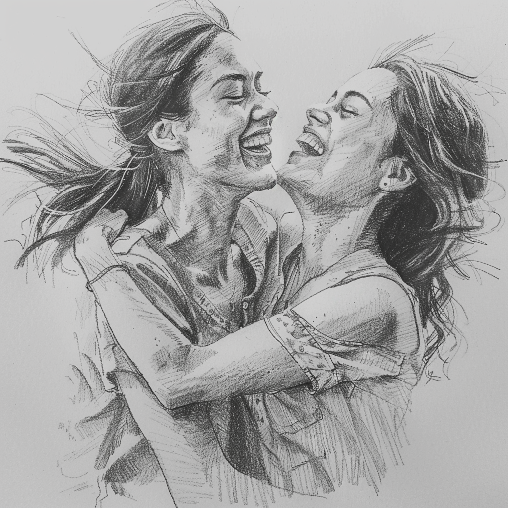 30+ Best Friend Drawing Ideas For Girls (Women, Teens and Preteens) 12 two female friends empowering each other