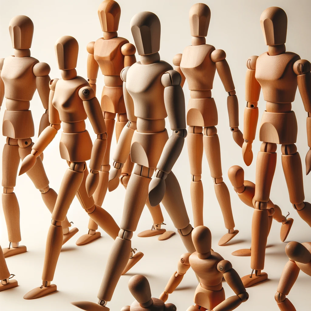 A Guide To Human Figure Drawing: Techniques, Challenges, and Practice Tips 11 wooden figures used by artists