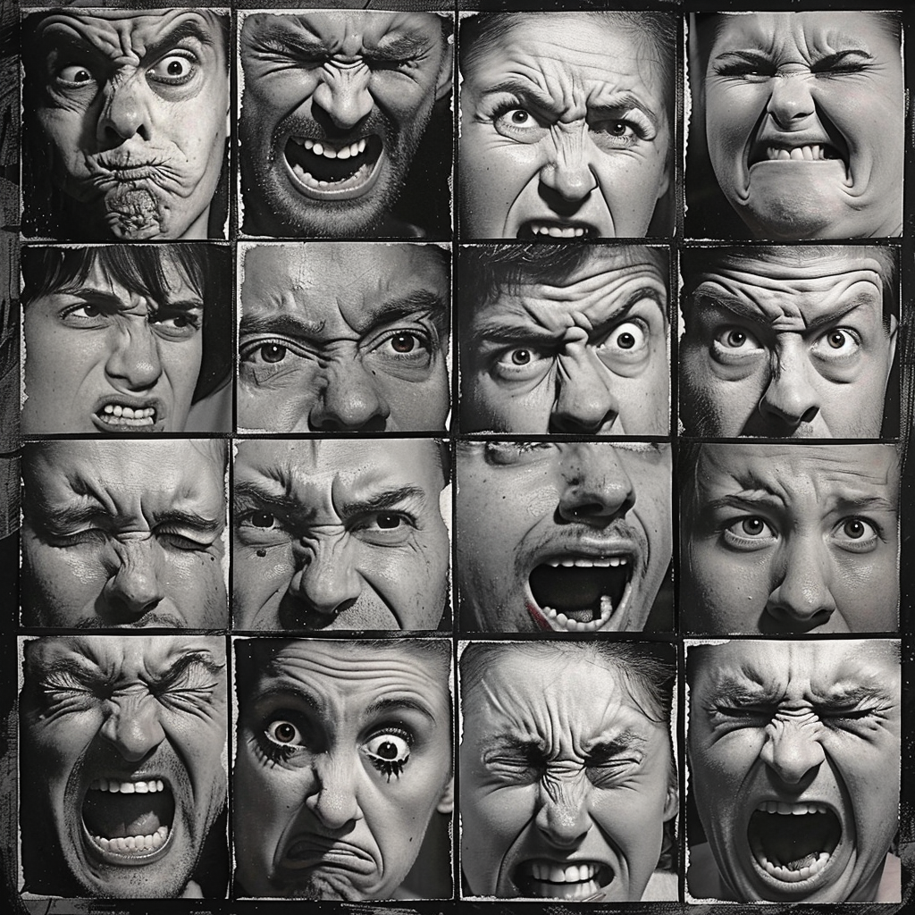 Ideas for Drawing Face Expressions: How To Draw Expressive Faces 10 angry facial expression reference images