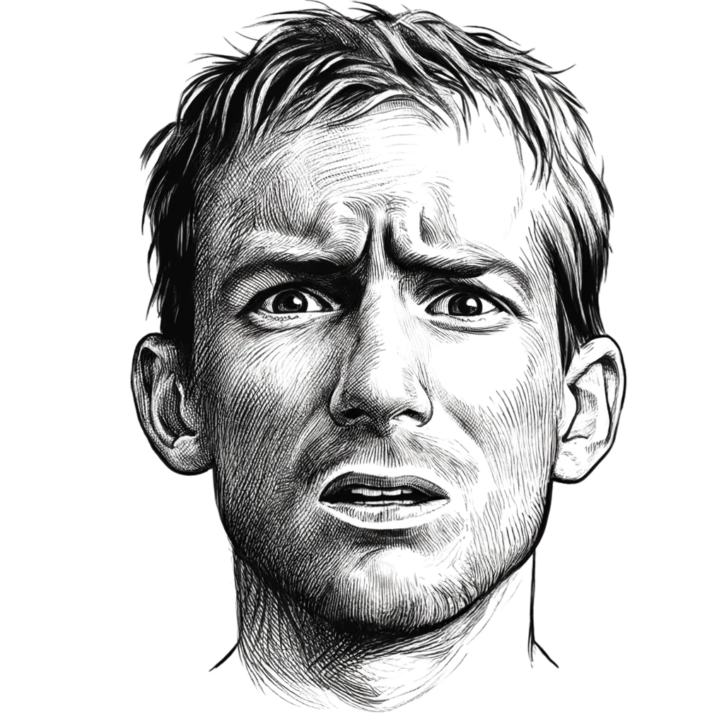 Ideas for Drawing Face Expressions: How To Draw Expressive Faces 18 confused face drawing