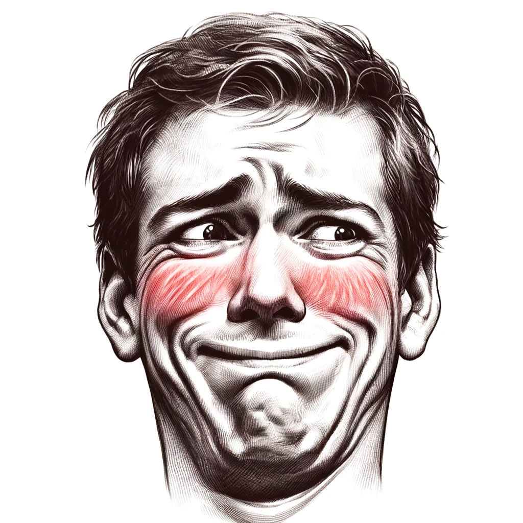 Ideas for Drawing Face Expressions: How To Draw Expressive Faces 31 embarrassed face expression drawing