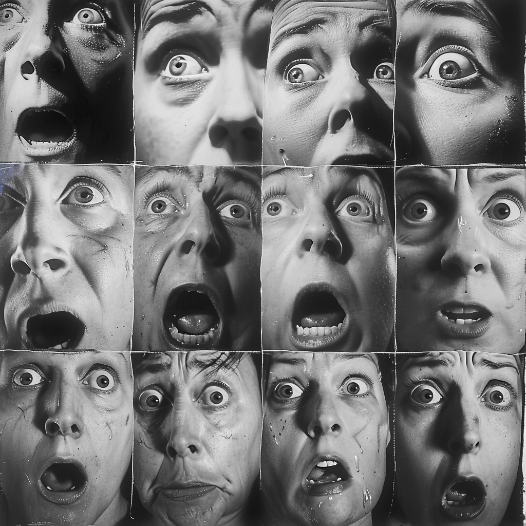 Ideas for Drawing Face Expressions: How To Draw Expressive Faces 8 fearful facial expressions contact reference images 2