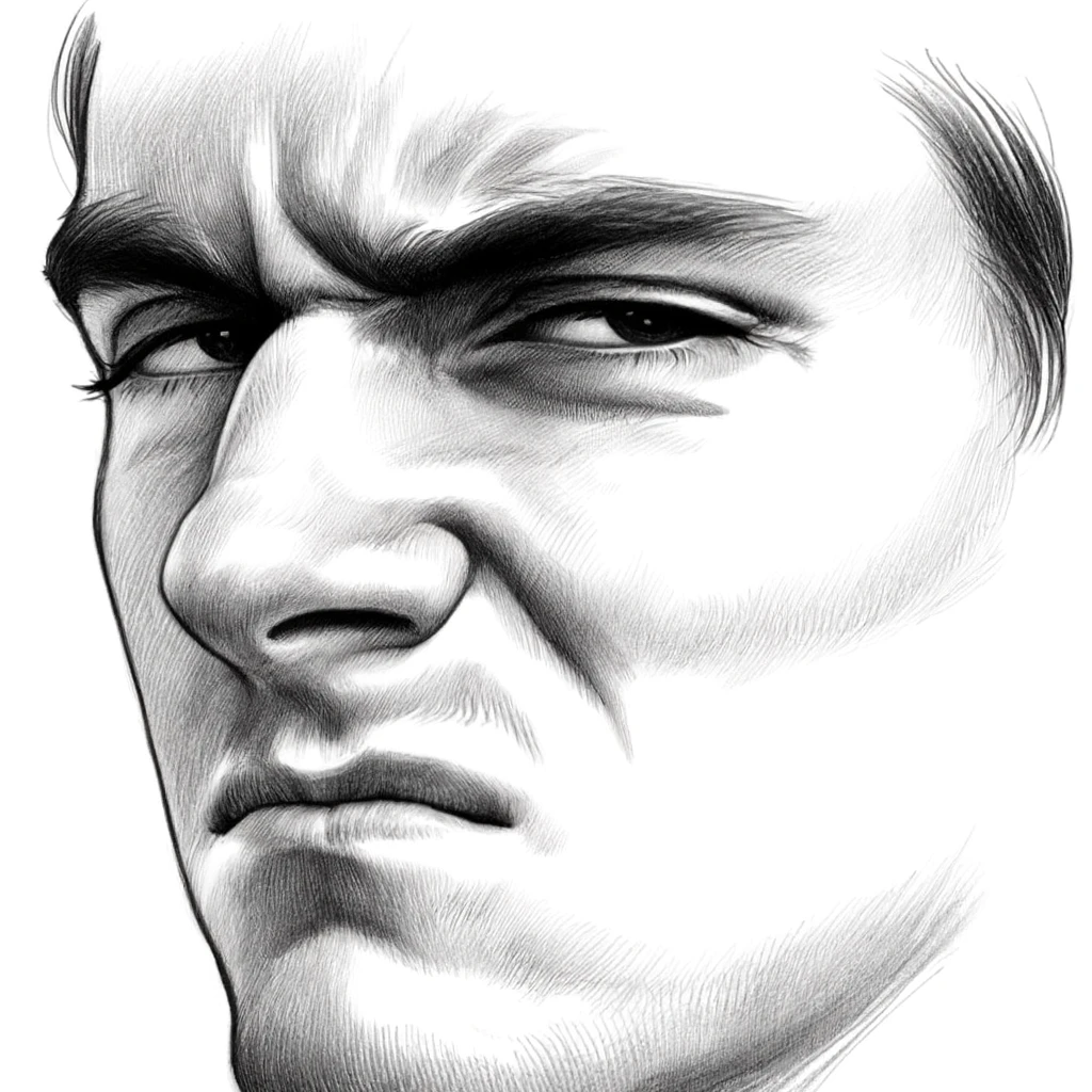 Ideas for Drawing Face Expressions: How To Draw Expressive Faces 21 look of contempt facial expression drawing