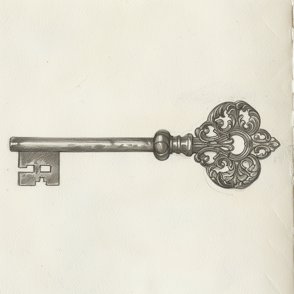Here Are 14 Cool Object Drawing Ideas To Inspire You 1 object drawing of a key drawn using pencil