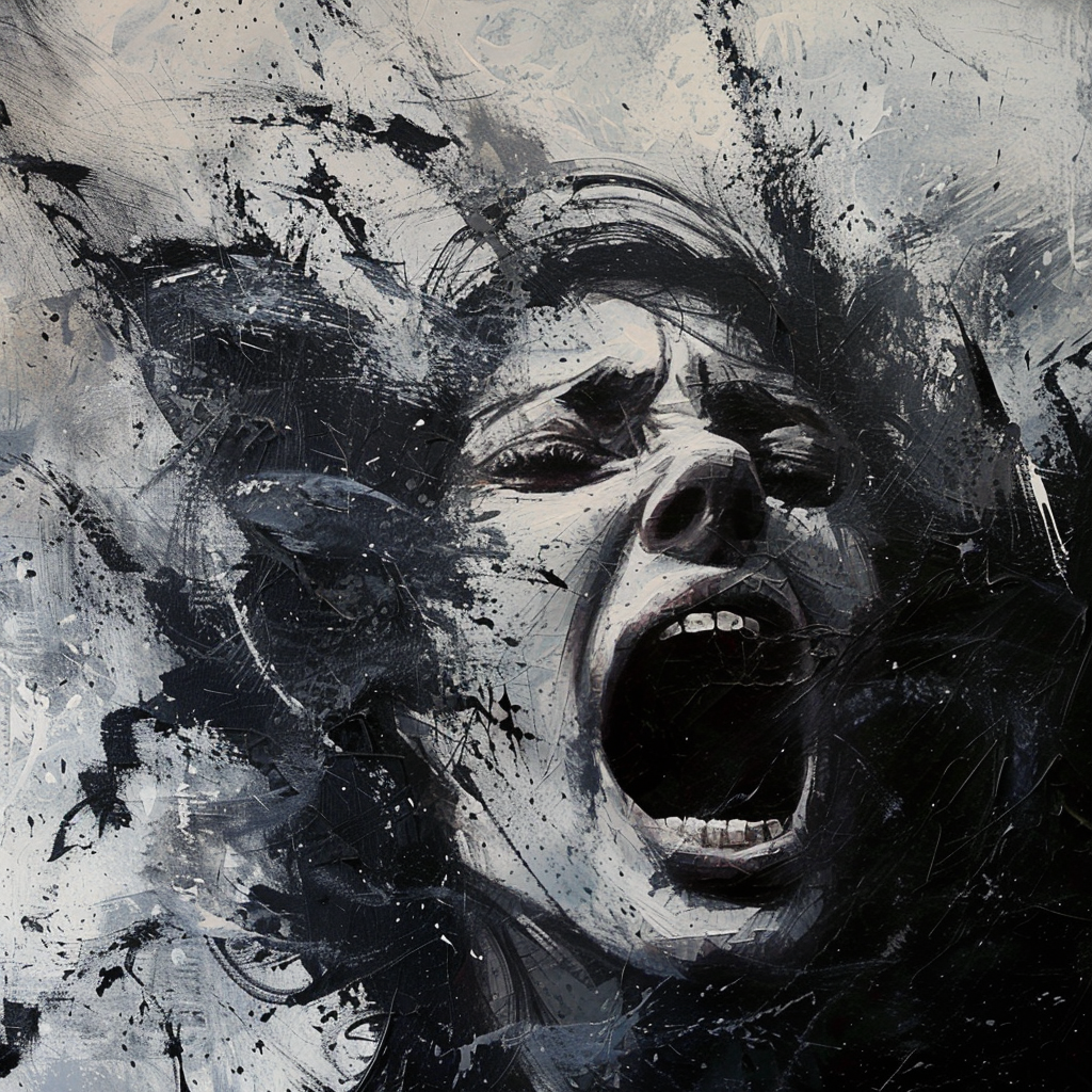 Creative Suffering Artwork Ideas to Express Deep Emotions 7 silent screaming - female artist making suffering artwork