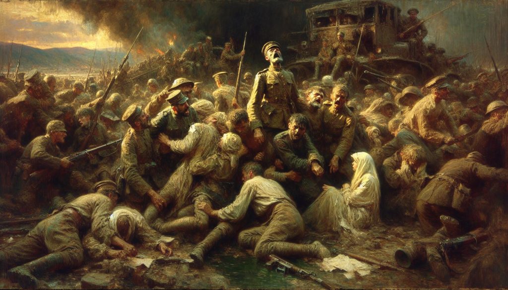 Creative Suffering Artwork Ideas to Express Deep Emotions 11 suffering artwork showing war