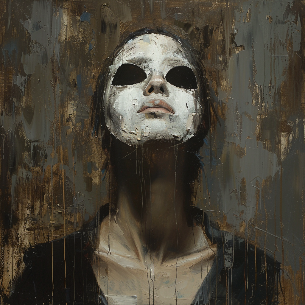 Creative Suffering Artwork Ideas to Express Deep Emotions 10 the masks we wear - suffering artwork idea