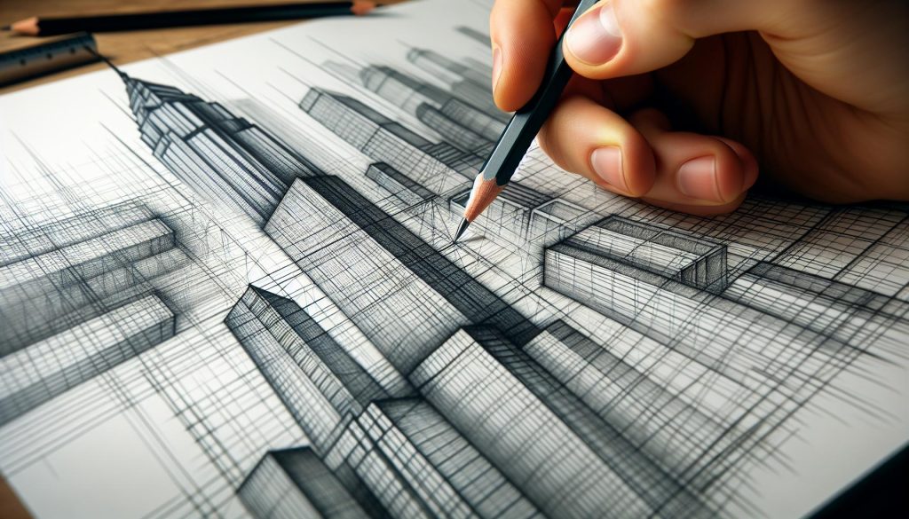 Master Three Point Perspective With This Step-by-Step Guide 12 three point perspective definition using skyscraper as an example