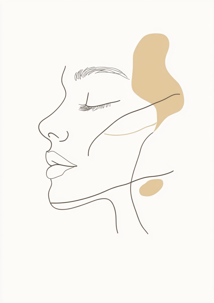 Simple Line Art Drawing Ideas: Easy Inspiration for All Artists 10 line art drawing of a woman portrait side on profile