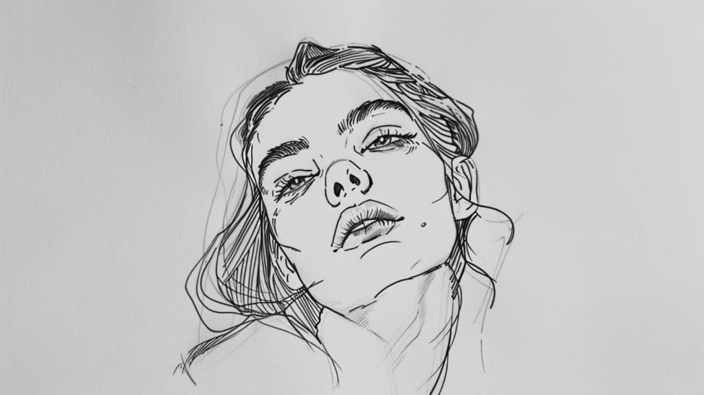 Simple Line Art Drawing Ideas: Easy Inspiration for All Artists 13 line art drawings of female faces and portraits