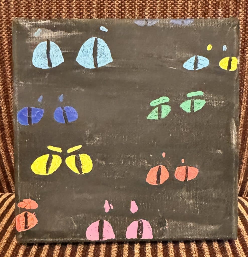47 Easy Small Canvas Painting Ideas for Beginners 16 small canvas painting ideas of eyes in the darkness